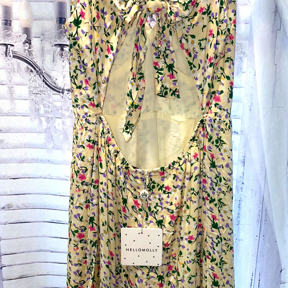 Yellow floral maxi dress - Picture 7 of 9